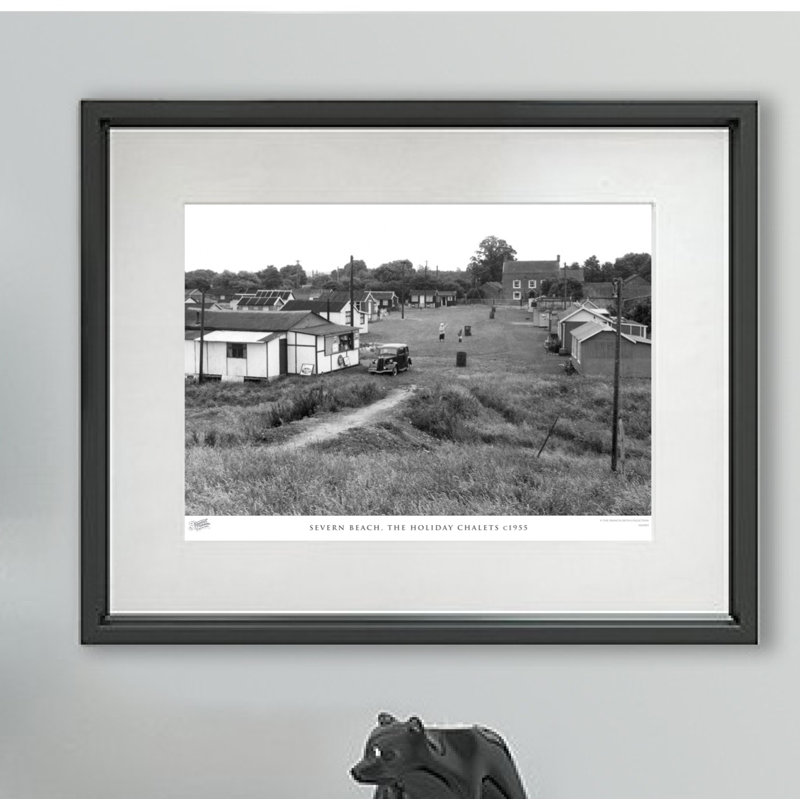 Severn Beach, The Holiday Chalets C1955 - Single Picture Frame Print, 45cm H X 60cm W x 2cm D