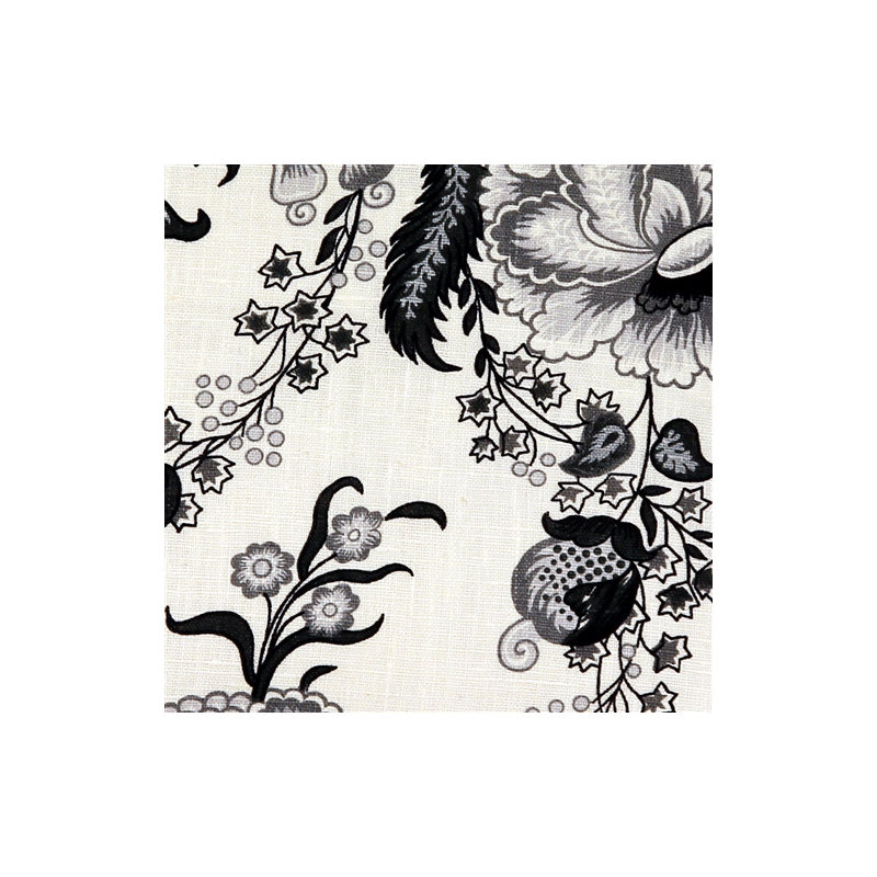 Coussin décoratif en lin à imprimé floral Tuscany