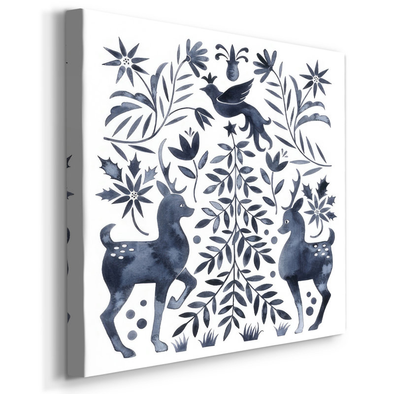 «Otomi Inspired Christmas IV», H 24 po x l 24 po x P 1,5 po
