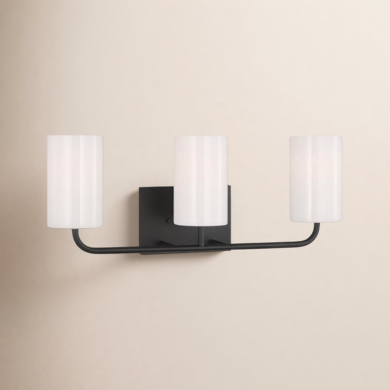 Éclairage pour meuble-lavabo 3 lumières Vincente, Nuit noire, Oui