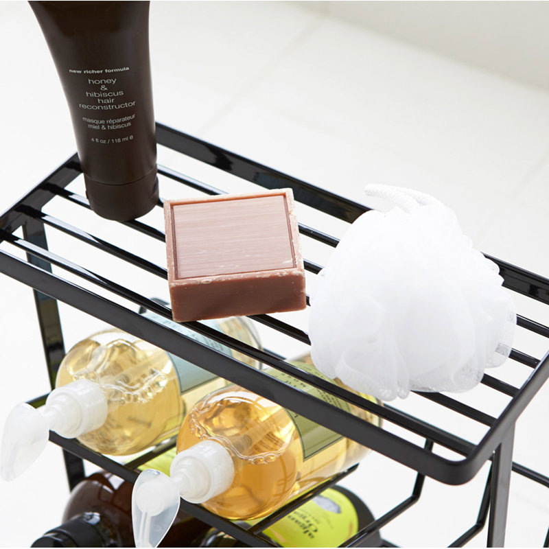 Serviteur de douche autoportant Tower Yamazaki Home, Noir