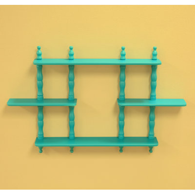 4 Piece Floating Shelf with Adjustable Shelves