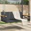 Highland Dunes Swing Bench 42.9"X24.4"X15.7" Poly Rattan-168721554