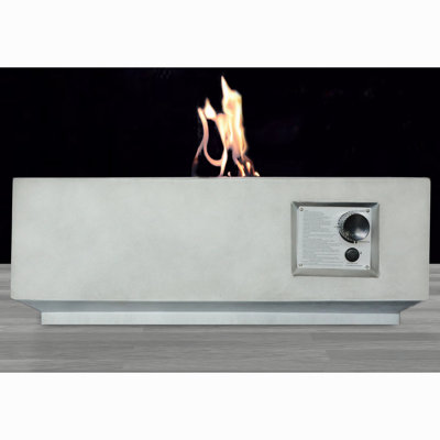 Fiber Reinforced Concrete Propane/Natural Gas Fire Pit Table