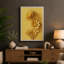 Golden Gerbera Blooms Botanical - Wrapped Canvas-9140639-9140633