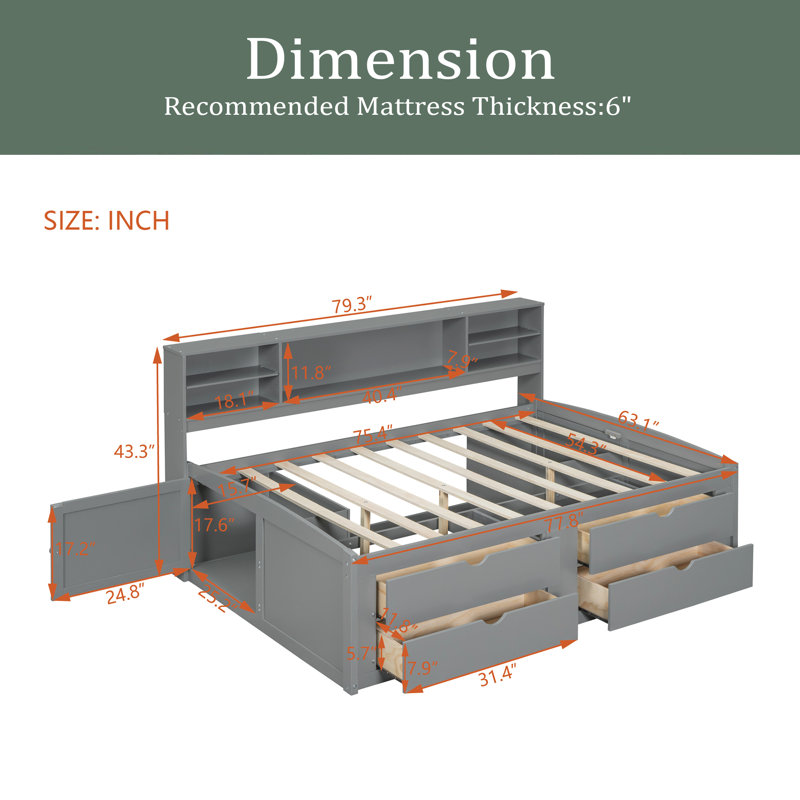 Botek Daybed, Gray