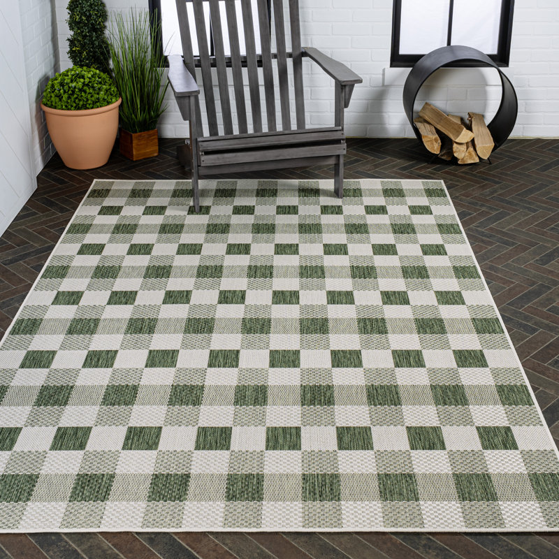 Tapis d'intérieur / d'extérieur Drora, Rectangle 7 pi 10 po x 10 pi