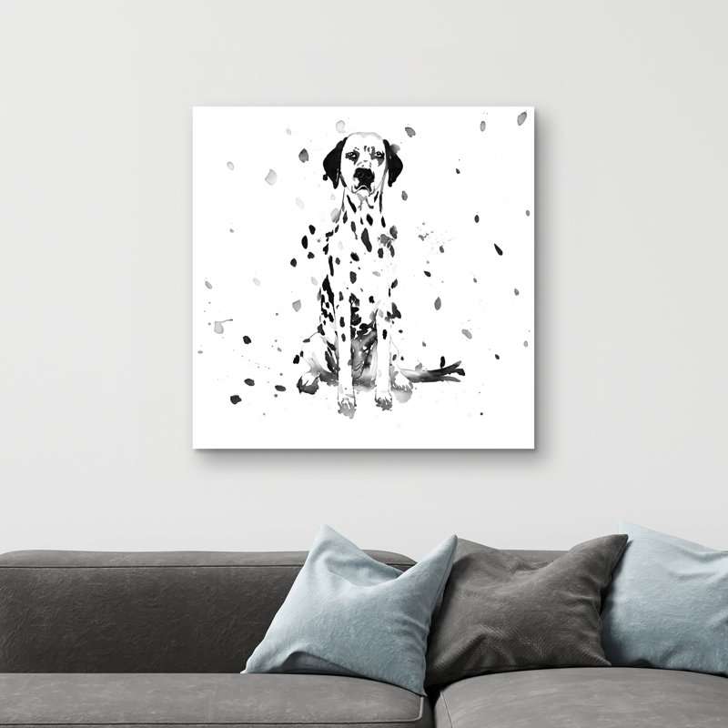 Dalmatian dog - 32"x32" art on canvas