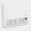 Lit escamotable à armoire murale de style commode, peu encombrant, sans sommier tapissier-1240098433-1240098436
