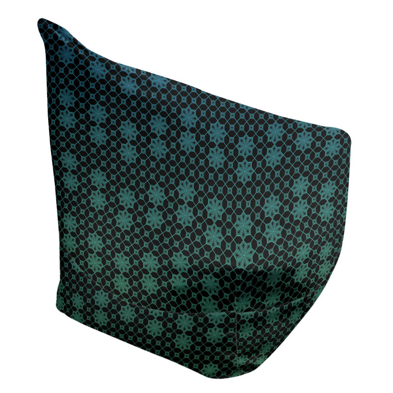 Fauteuil à billes standard & Leffel, H 86 po x l 27 po x P 43 po, Pas de bourre, Vert / Bleu