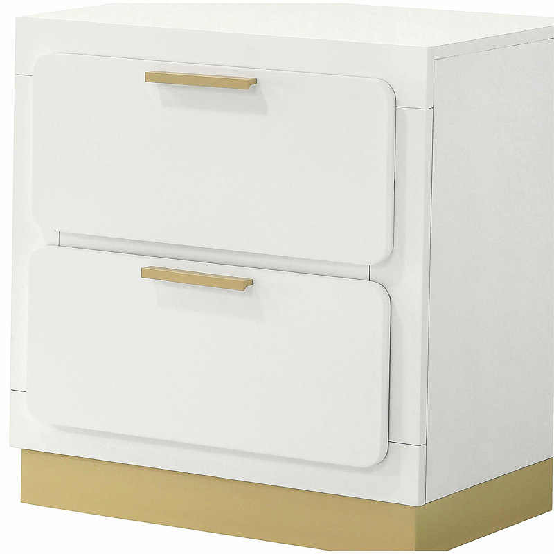 Sophia White 2-drawer Nightstand