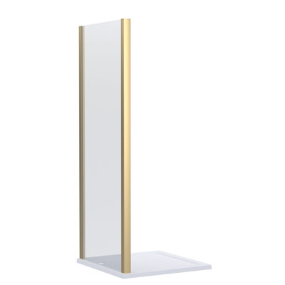 nuie Lucie 800mm Brushed Brass Side Panel