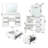 Large Vanity Table With Mirror And 3-Color - Ample Storage For Fragile Items, Construction, Contemporary Bedroom White Adjustable Lighting, Abundant Accessories In