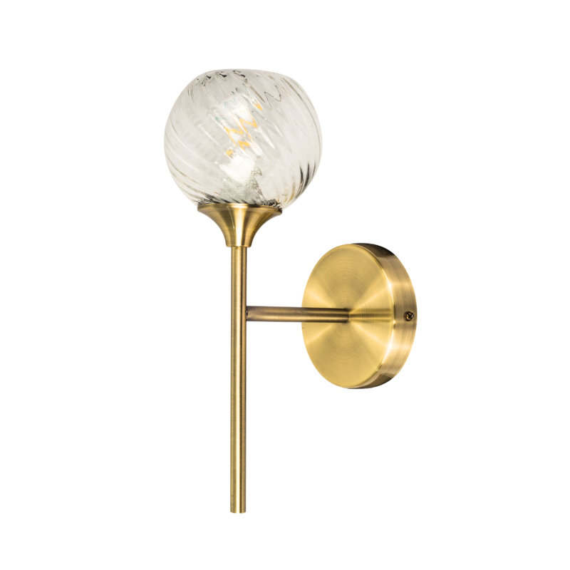 Adilyne Armed Sconce, Antique Brass
