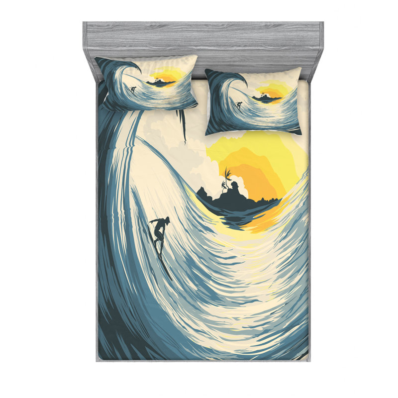 Microfiber Sheet Set, Full Sheet Set with Fitted Sheet