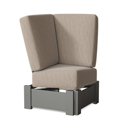 Chaise de patio avec coussins Cherin