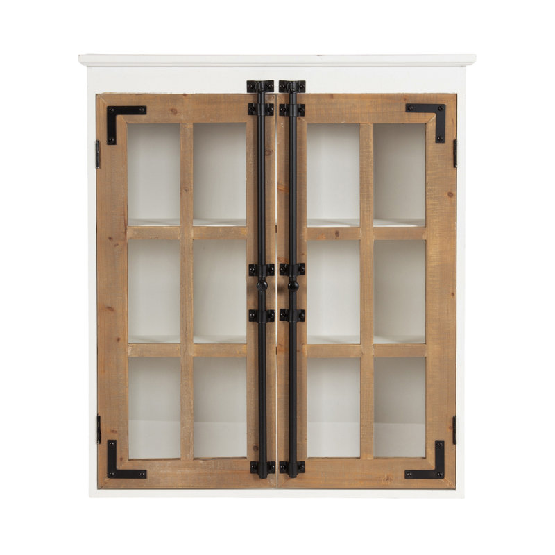Two-Tone Wall Cabinet for Storage