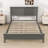Zachai Wood Platform Bed Frame with Headboard-676043136-676043142
