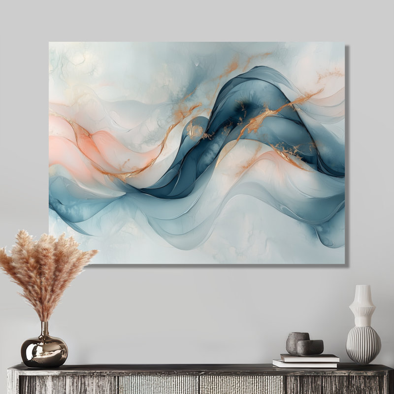 Octavus - Abstract Large Wall Art, Toile tendue sur cadre, H 12 po x l 20 po, Ne s’applique pas