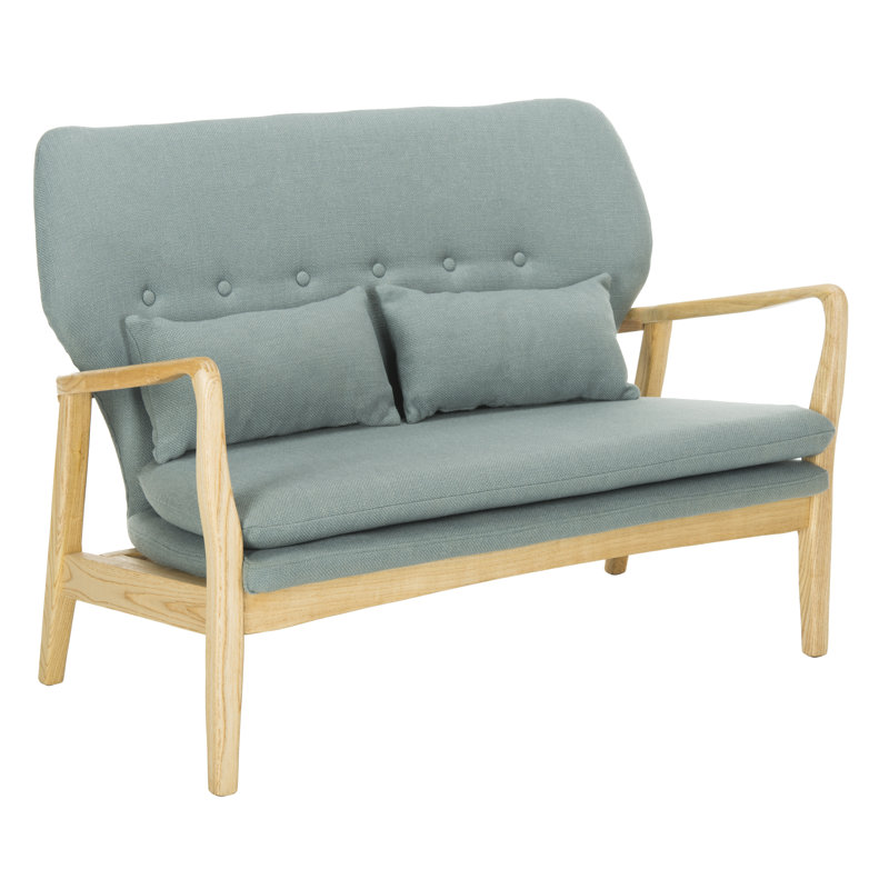 Mondal Upholstered 43.3'' Loveseat, Blue