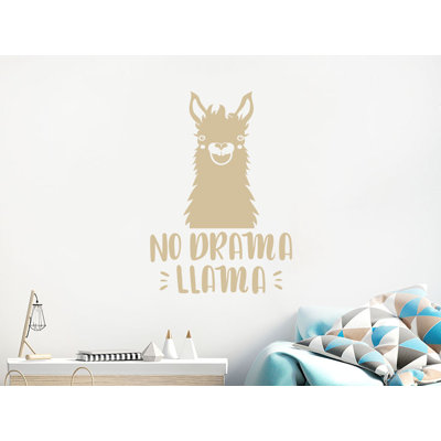 Décalcomanie murale de chambre de bébé llama