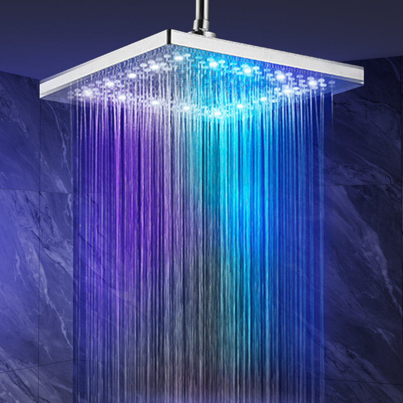 Led Shower Head With 7-color Lights, No Battery Needed,360° Rotation