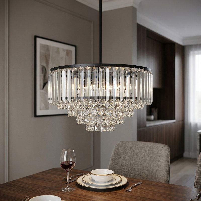 Lustre en cristal à 5 lumières Amiriya, 5 lumières
