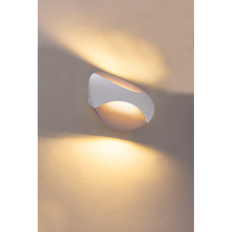 Silesia LED Flush Mounted Sconce, White