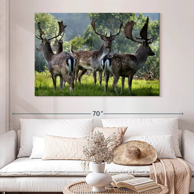 Brampt Deer Alliance, 34" H x 51" W