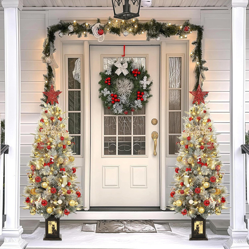 54' H Lighted Artificial Christmas Tree