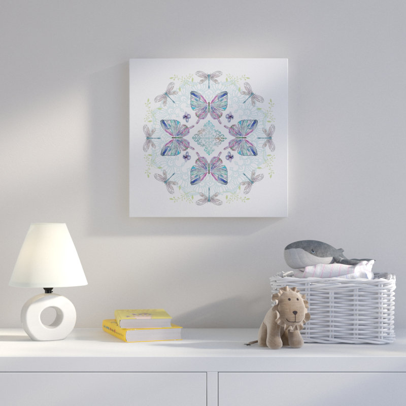 Art sur toile nature kaléidoscope II, H 16 po x l 16 po x P 1,5 po, Toile tendue