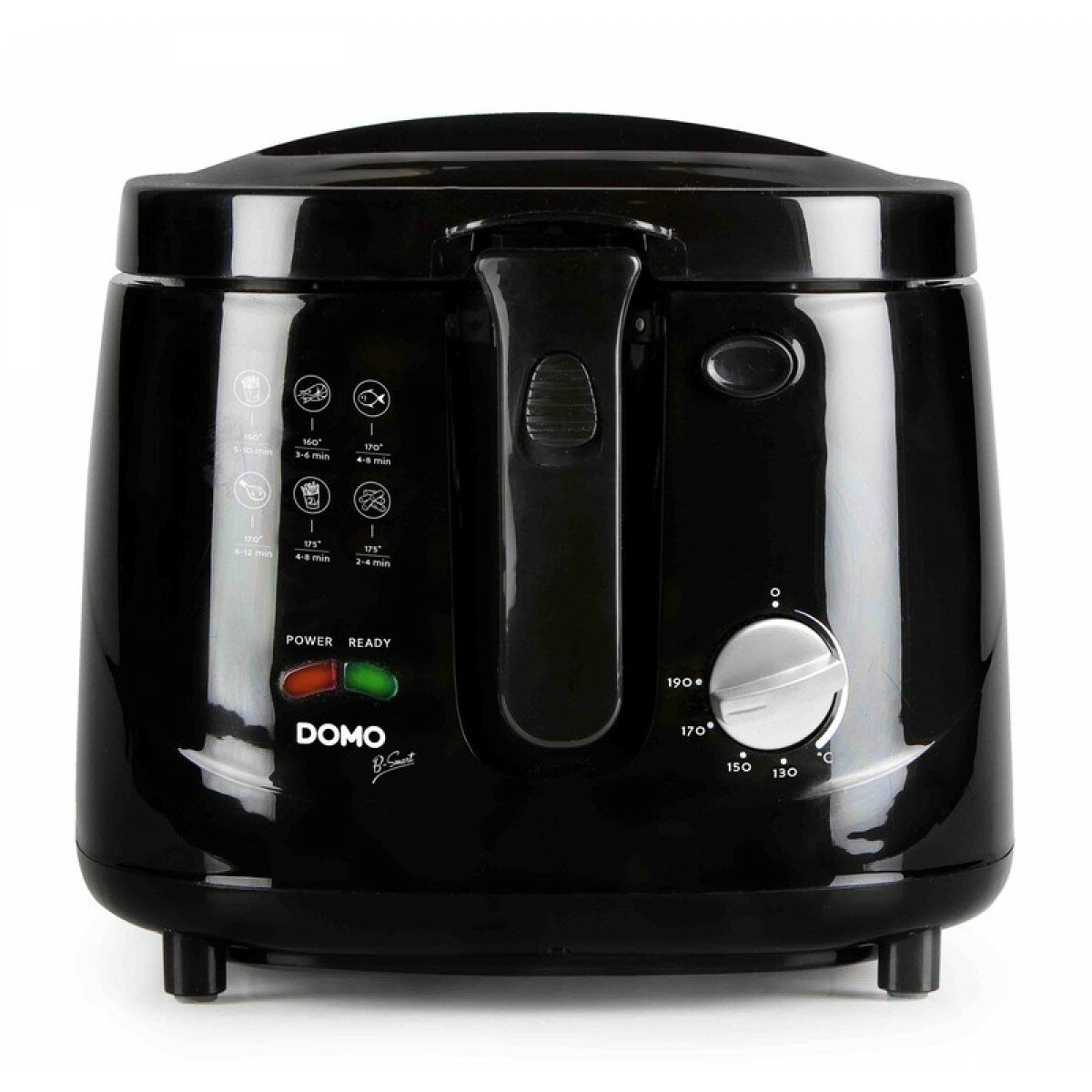 KitchenPerfected 1.0Ltr Compact Deep Fryer - Cream/Black