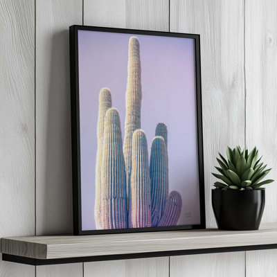 Saguaro Purple Pastel by Nathan Larson Art Print