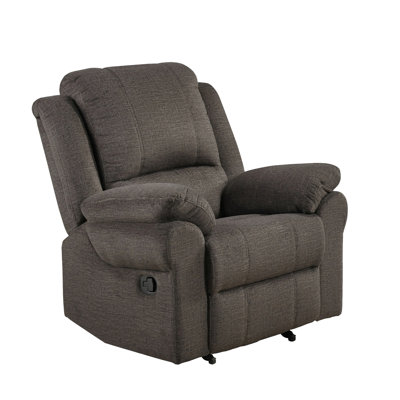 Glider Recliner, Brown Chenille