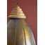  Luminaire suspendu en laiton et bois - finition antique - hauteur 23,5 po