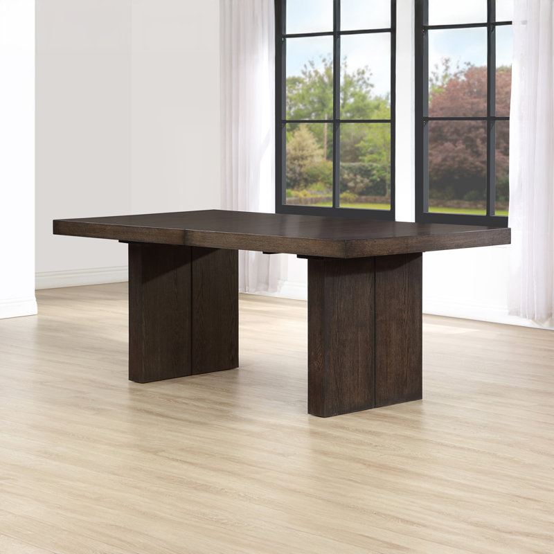 Ensemble de table de salle à manger extensible Pryor, 6 pièces: table, banc, 4 chaises, Vert émeraude