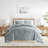 Waffle Textured 3-PC Comforter Set All Season Down-Alternative Ultra Soft Bedding-1862644901-1862644890