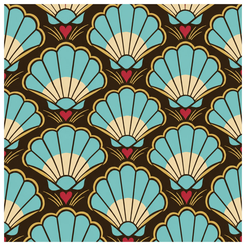 Tapis de bain coquilles festonnées, 34in W x 21in L