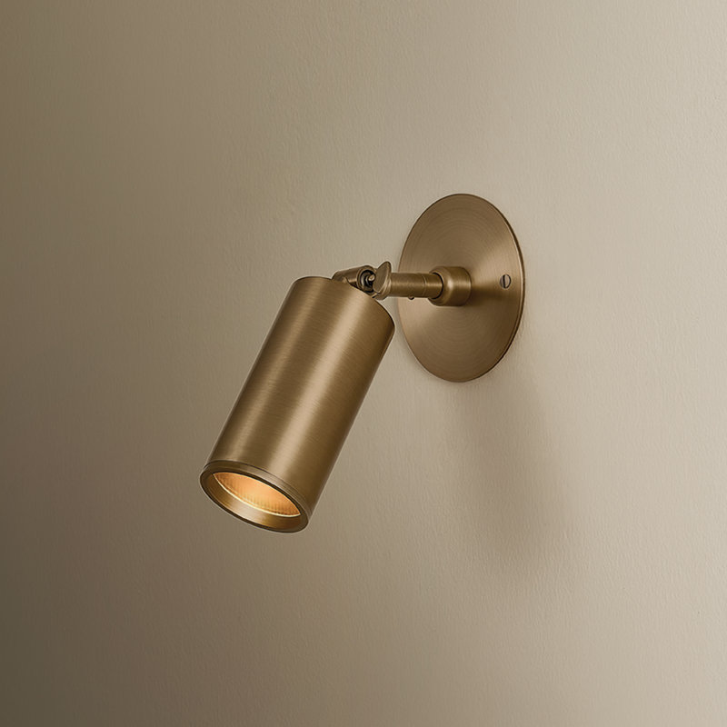 Caleb Wall Sconce, Patina Brass
