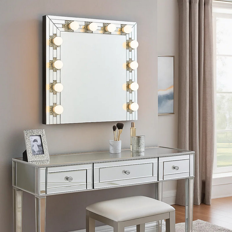 Miroir en bois manufacturé Noralie