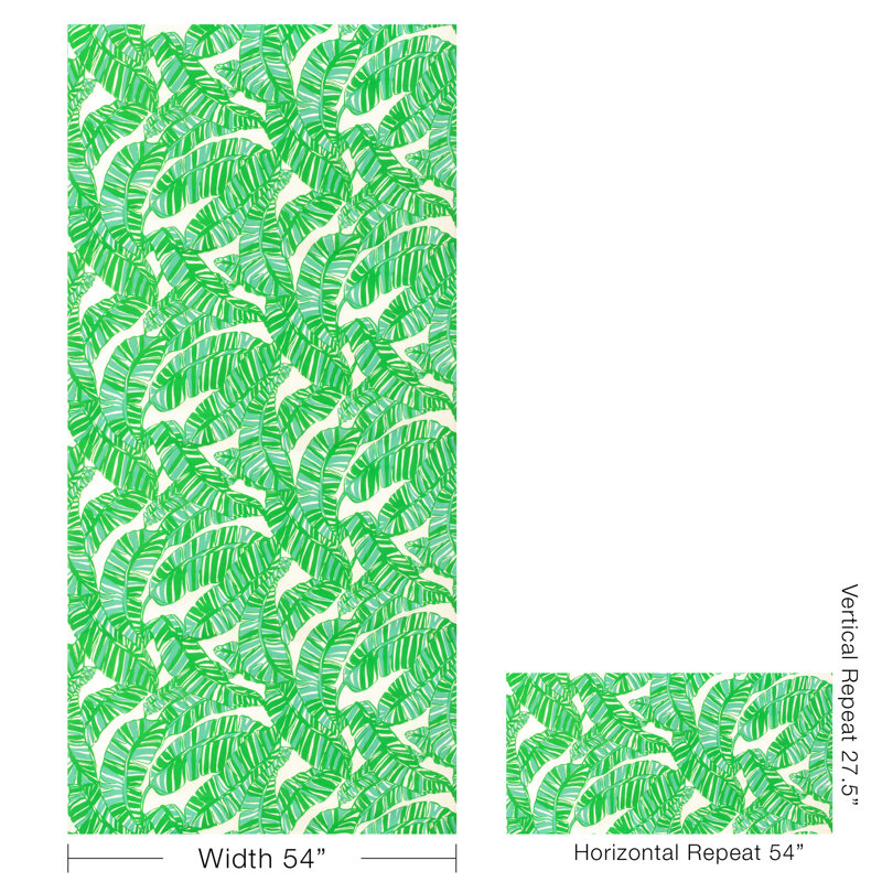 Lilly Pulitzer Go Bananas, White/Green
