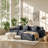 Everleigh 113" W x 73.6" D x 26.8" H Corduroy 3-Seat Modular Sectional Sofa-129388279