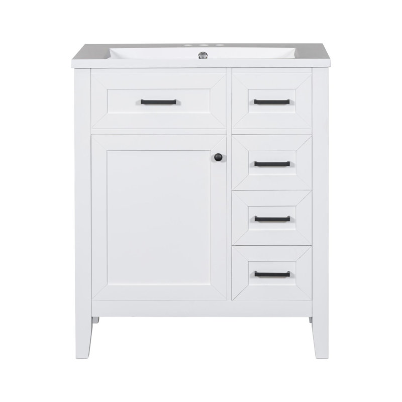 30"bathroom vanity with Ceramic sink