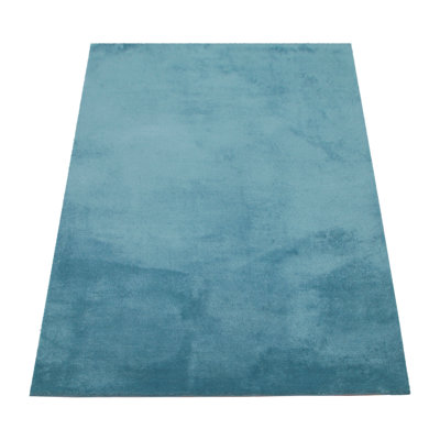 Cretien 100% Polyester Turquoise Outdoor Rug