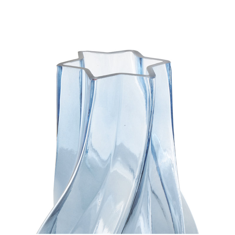 Glass Table Vase, Blue