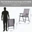 Ensemble de 2 chaises de patio pliantes empilables avec accoudoirs, sans assemblage