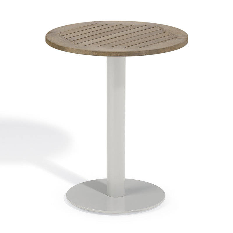 Travira Outdoor Round Bistro Table, 24" W x 24" L, Tekwood Vintage