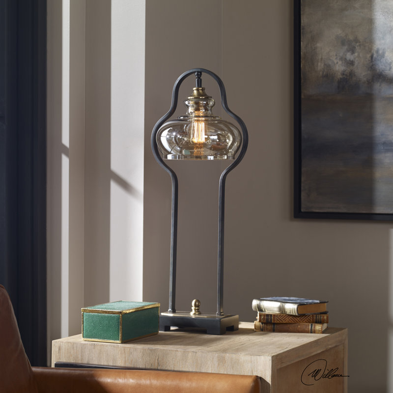 Lampe de table noire 29 po Arianna