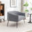 Upholstered Faux Fur Loveseat-1108305445-1108305448