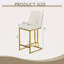 Ensemble de 2 chaises de bar de style moderne avec une conception simple, des tabourets hauts confortables au design créatif et des chaises de salle à manger flexibles convenant aux bars, aux restaurants ou aux comptoirs de cuisine